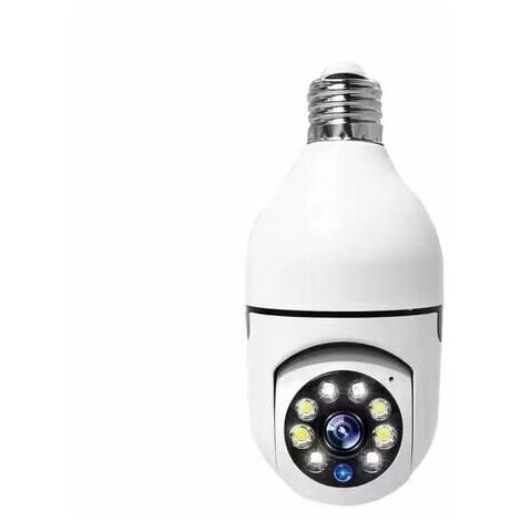 1 pièce Ampoule Caméra Avec AI Détection Humaine Et Humain Degré  Panoramique IP Caméra