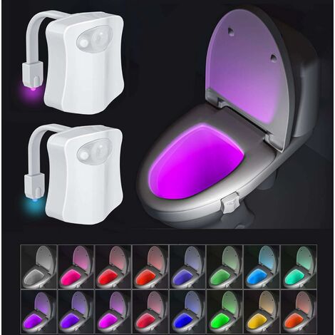 Veilleuse de toilette 16 couleurs - Détection de mouvement pour
