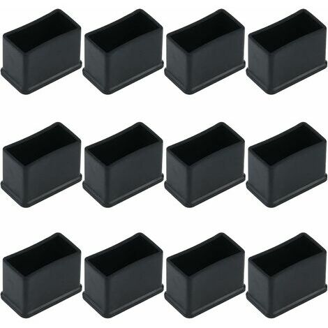 Embout de Chaise Noir, 24 Pcs Protections Pied de Chaise pour