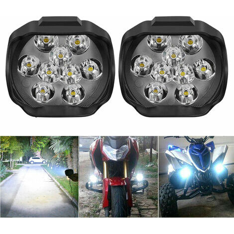 Ampoule H7 LED 12 SMD Blanc 6000K phares scooters motos