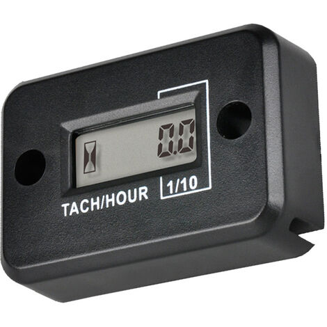 Tachymètre de moto Better, tachymètre numérique, compteur horaire inductif  pour petit moteur 2 temps et 4