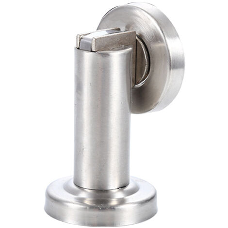 Butoir de porte magnétique en aspect acier inoxydable - Butée de porte avec  matériel de fixation au