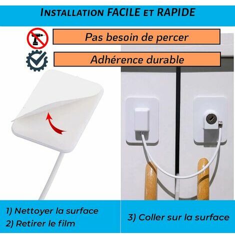 3 pcs Securite Fenetre & Placard Enfant Entrebailleur tiroirs Sans