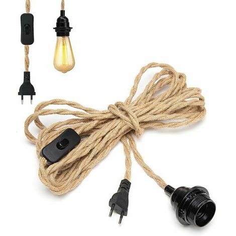 Porte Ampoule E27 Cordon D'ampoule Suspendu Support De Lampe