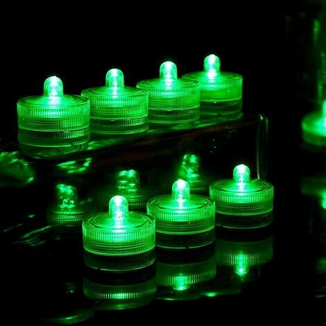 Lampion submersible chauffe-plat LED 12 bougies chauffe-plat étanches blanc  chaud
