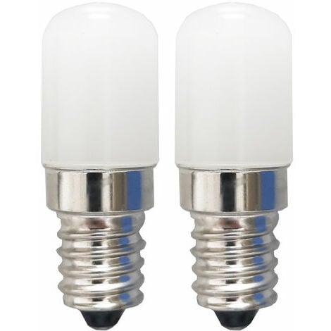 2 x Ampoule pour hotte aspirante 2w LED SES E14 Petit vis Edison.