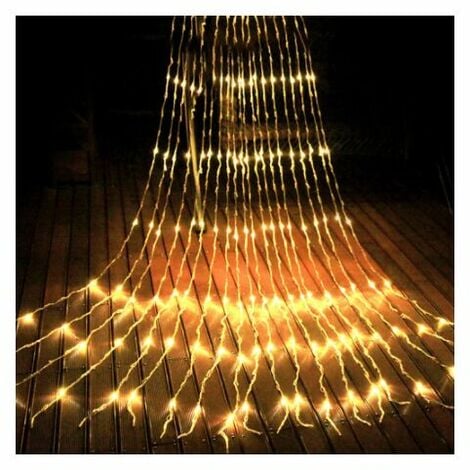 Monzana Guirlande lumineuse 400 LED 15m illumination Blanc chaud décoration  Noël éclairage cascade intérieur extérieur : : Luminaires et  Éclairage