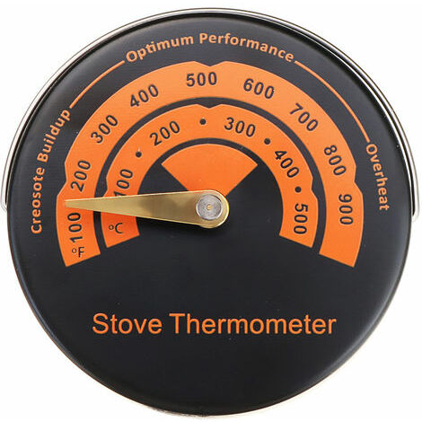 Thermomètre de ventilateur de cheminée Ventilateur à main Poêles à bois  Thermomètre 0-500 ℃