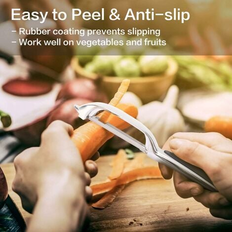 Éplucheur légumes et fruits automatique électrique avec lame en acier inox  amovible