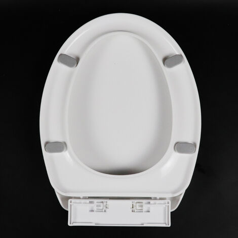 Abattant WC avec Frein de chute - Lunette de toilette Clipsable - Fermeture  en Douceur - Système Antidérapant - Démontage