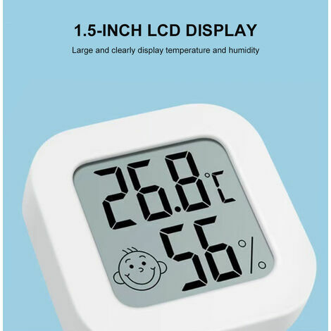 Détecteur d'humidité Mini thermomètre d'intérieur moniteur d'humidité  numérique LCD capteur de température jauge