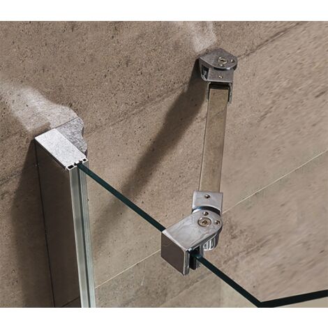 TR Goods - Ensemble de 8 Roues de porte de douche chromées - Inox