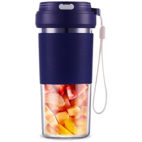 Retoo Mini mixeur personnel USB portable avec 1500 mAh et 380 ml - Blender  électrique avec 4 lames - Convient pour smoothies, milkshake et shake de