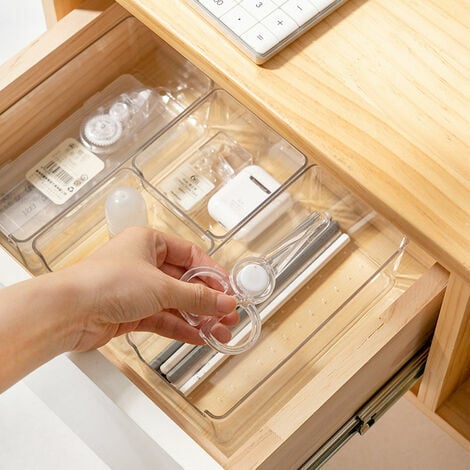 Organisateur de tiroir de bureau acrylique transparent - Bureau - ON RANGE  TOUT