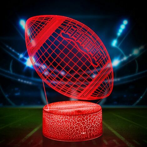 Veilleuse ballon de football 3D. Lampe pour enfants