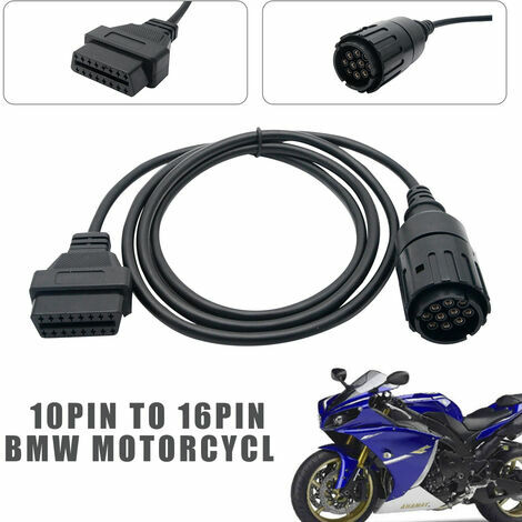 Câble de diagnostic OBD2 10 broches compatible avec les motos BMW