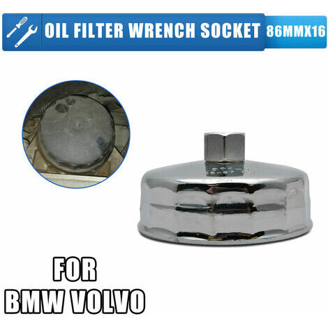 Clé de filtre à huile 86 mm 16 cannelures pour BMW et Volvo, outil de  retrait