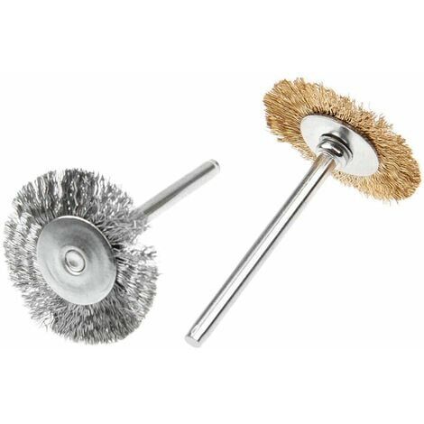 Outil rotatif brosse métallique de roue en laiton Dremel