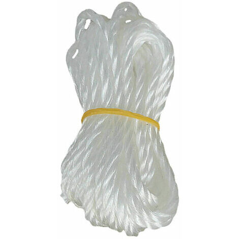 Sangles de corde, cordon de serrage net pare-soleil durable, corde ronde  blanche, 5M