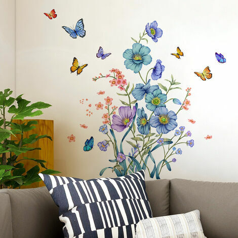 Papillons 3d stickers muraux papillons décorations en papier lot de 18