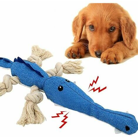 1pc Jouets indestructibles pour chiens, jouets interactifs en peluche pour  chiens ennuyés, jouets grinçants pour grands