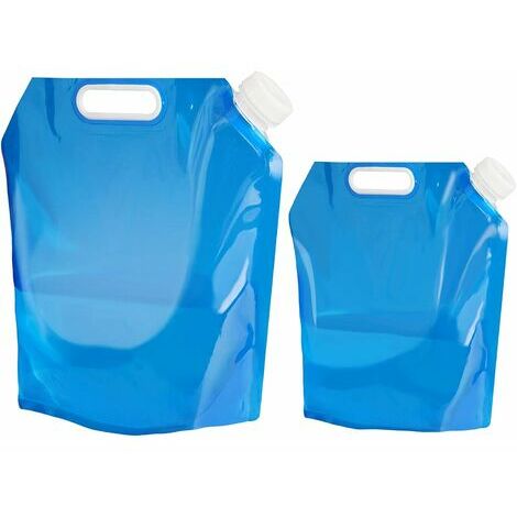 2 Pcs 5l Bidon d'eau pliable, Récipient d'eau pliable portable