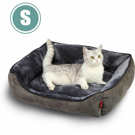 Lit semi-couvert confortable pour chat, accessoire pour animaux de compagnie