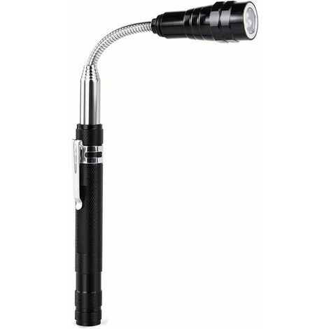 ABXKZ Outil de ramassage magntique tlescopique avec lumire LED: Lampe de  poche tlescopique flexible avec aimant de ramassage aimant mcanique,  Gadgets
