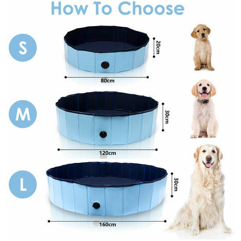 1 Ensemble Piscine Pour Chien Pliable Baignoire Pour Animaux - Temu Belgium