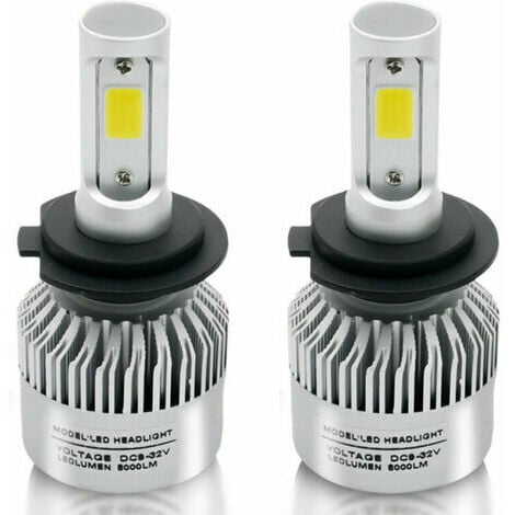 Paire H7 Kit Ampoules Phares LED Hi-Lo Beam 55W 8000LM Super
