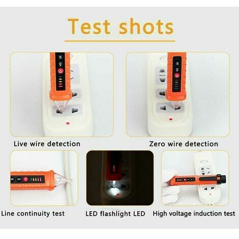Testeur de prise prise prise de terre test de tension ligne z??ro