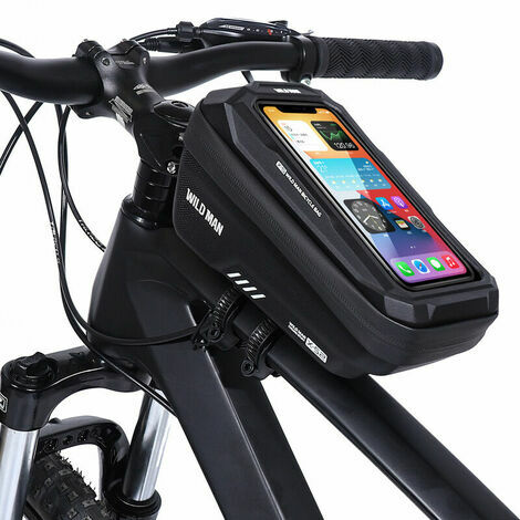 Sacoche Vélo Téléphone Étanche, Support Téléphone Vélo Cadre avec Ecran  Tactile Sensible Bicyclette Guidon Pochette Vélo