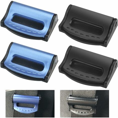 Ajusteurs de ceinture de sécurité Bleu Tagvo Ajusteur Cintres de sécurité Ceinture à boutons réglables Ceintures de sécurité 