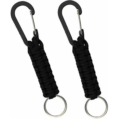 Clip tactique (porte clés, gants, casque ) Noir - Mousquetons