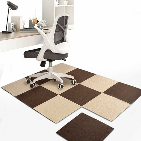 Sous-couche de chaise de bureau 90 x 120 cm Noir Tapis de protection de sol  pour