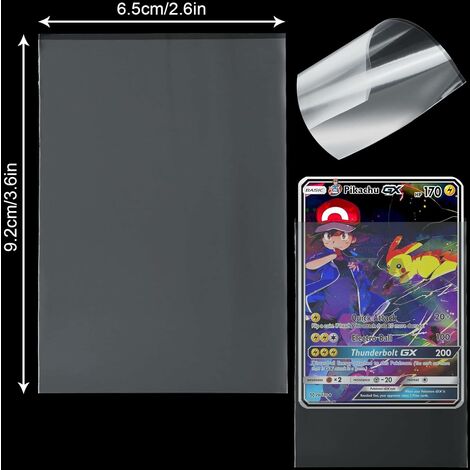 Lot de 65 pochettes pour cartes Pokémon - 1 x paquet de 65