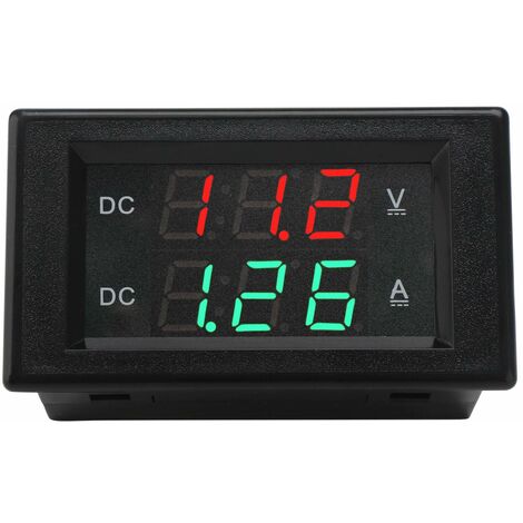 Voltmètre numérique Dc 4.5v à 30v Panneau de tension Ampèremètre 12v Volt  Mètre Jauge pour moto de voiture