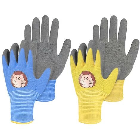 2 paires de gants de travail enfants, gants de jardin enfants, gants de  protection contre les