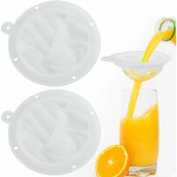 2 Pcs Filtre à Tamis Filtre à Huile Alimentaire avec Cadre Filtre à Maille  200/400Mesh Filtre à Mailles Fines Mesh Filtre avec Anneau d'Accrochage  Tamis Nylon Inoffensif pour Filtre Jus Vin,13cm,Starl