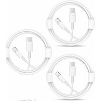 ® câble chargeur iphone, 3m charge rapides câble usb c vers lightning  compatible avec apple iphone 12, 11 pro max, xs max, xs, xr, x, 8, 8 plu
