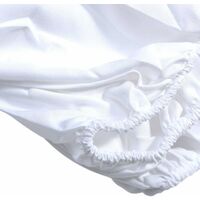 Drap de lit de massage, drap de table de massage avec trou, en polyester doux, réutilisable (200cm*75cm,blanc)