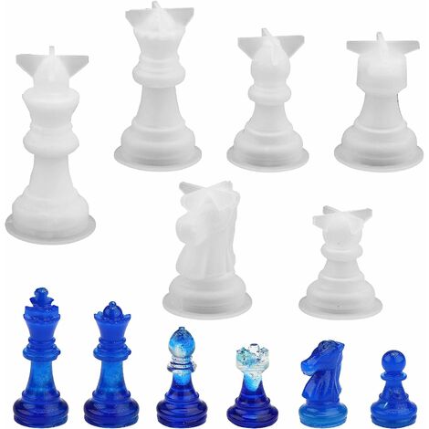 Internationale d'échecs Forme Silicone Forme À faire soi-même Argile UV époxyde Résine Forme Anhäng f5o5 