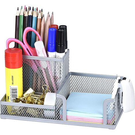 pot à crayons et stylos Organiseur de bureau en bois 24 x 11 cm 
