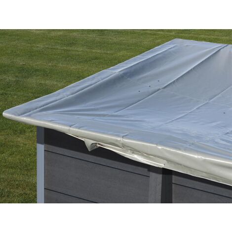 Bâche d'hivernage 580 g/m² pour piscine composite rectangulaire 6,06 x 3,26 m - Gré