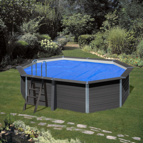 GRE – Bâche à bulles pour piscine composite 400 microns – Dimensions 5,24 x 3,86 m – Épaisseur 0,4 mm – Anti-UV – Œillets d'accrochage