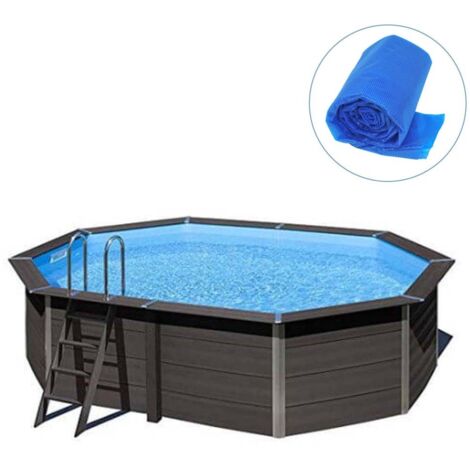 Bâche à bulles pour piscine composite ovale 8,04 x 3,86 m - Gré