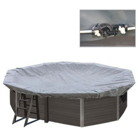 Bâche d'hivernage 580 g/m² pour piscine composite octogonale 5,24 x 3,86 m - Gré