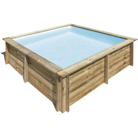 Piscine bois CITY 2,25m x 2,25m x H:0,68m