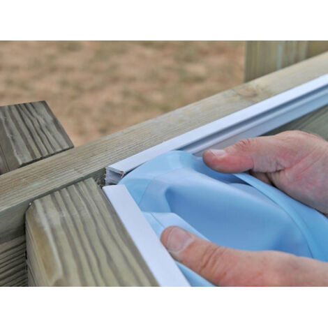 Liner seul bleu pour piscine bois octogonale Cannelle 2 - Gré