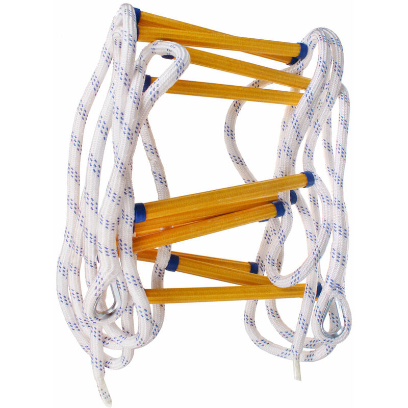 Scaletta in corda e legno per bambini con moschettone max 50 kg